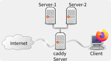 caddy服务器网络拓扑图